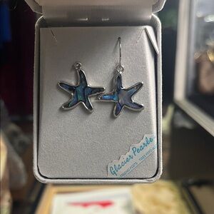 Glacier Pearle Starfish Earrings